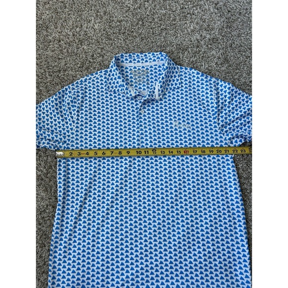 Barstool Sports Polo Shirt Mens XL White Pardon My Take Mountains Performance - Picture 5 of 6